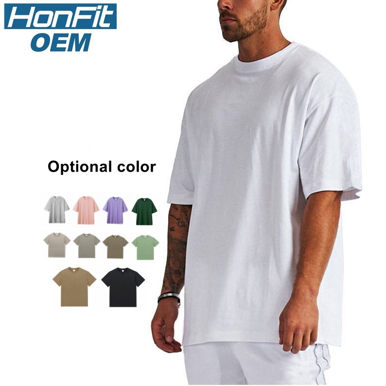 Mens Streetwear Heavyweight 100% cotton Oversize Tshirt OT330 print logo 41