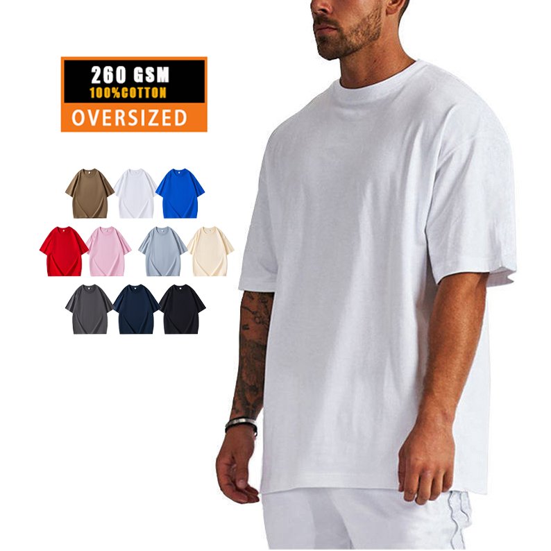 Mens Streetwear Heavyweight 100% cotton Oversize Tshirt OT330 print logo 18