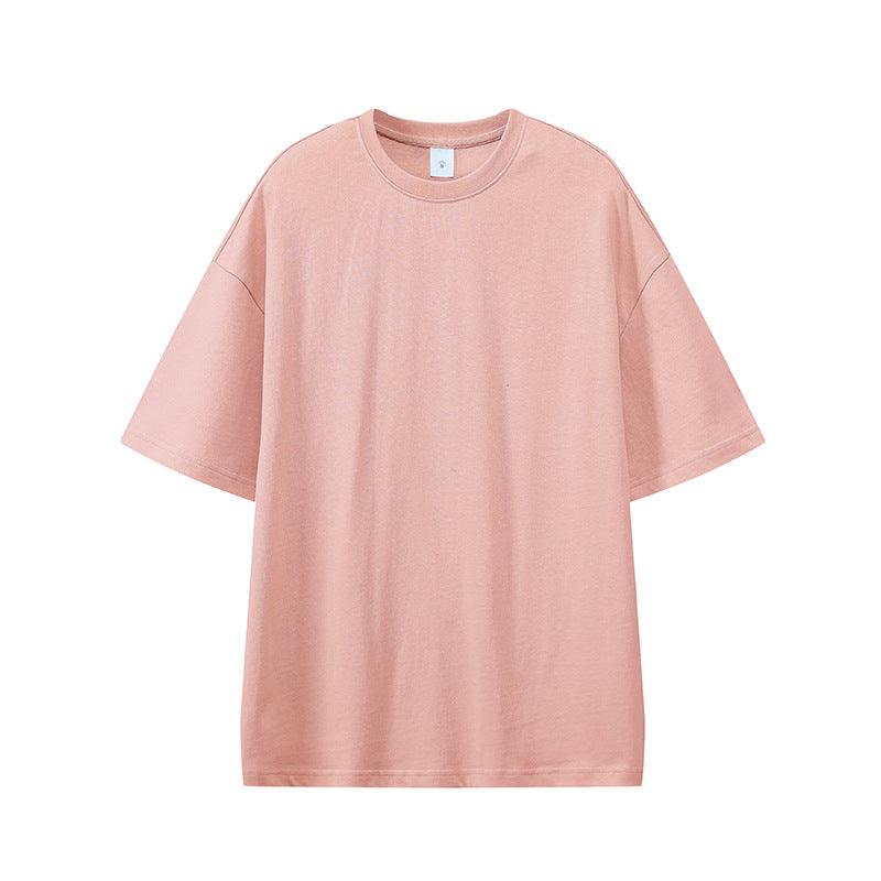 Mens Streetwear Heavyweight 100% cotton Oversize Tshirt OT330 - Peach Pink 2XS | Honfit