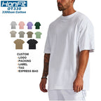 Mens Streetwear Heavyweight 100% cotton Oversize Tshirt OT330 print logo 39