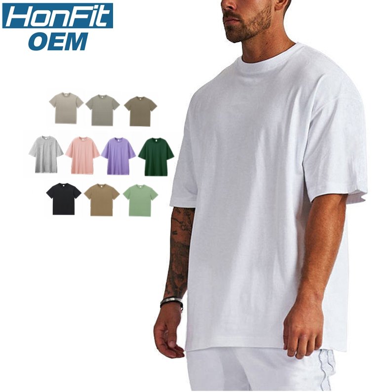 Mens Streetwear Heavyweight 100% cotton Oversize Tshirt OT330 print logo 40