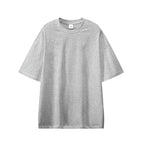 Mens Streetwear Heavyweight 100% cotton Oversize Tshirt OT330 - Light Heather Grey 2XS | Honfit