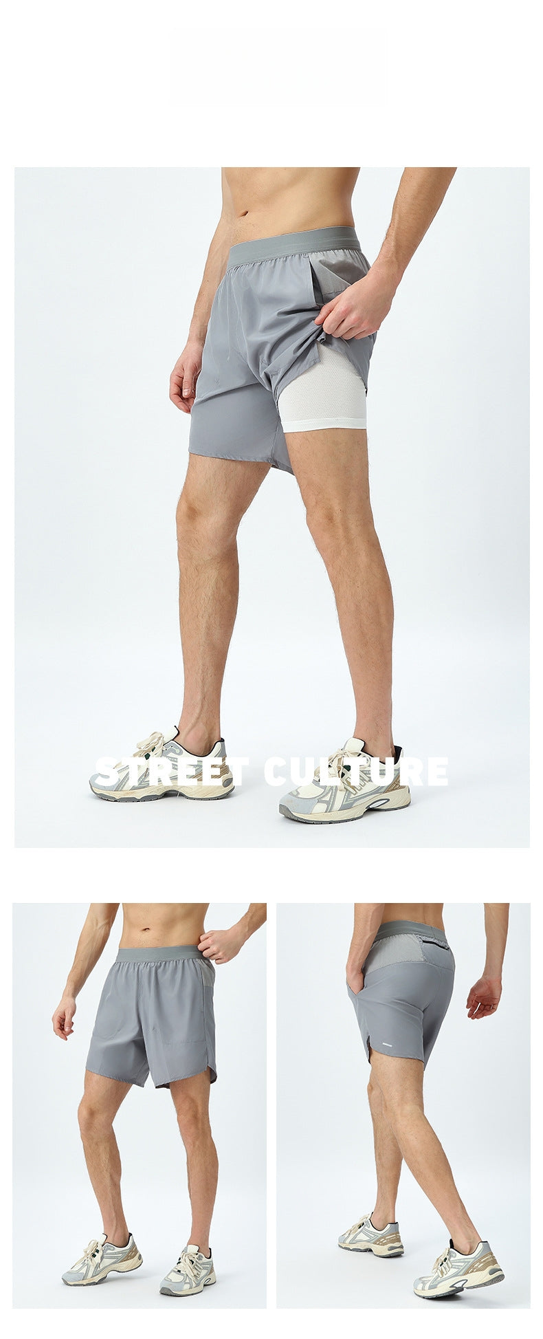 Mens Running 100%Polyester Shorts P-5902