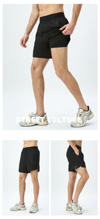 Mens Running 100%Polyester Shorts P-5902