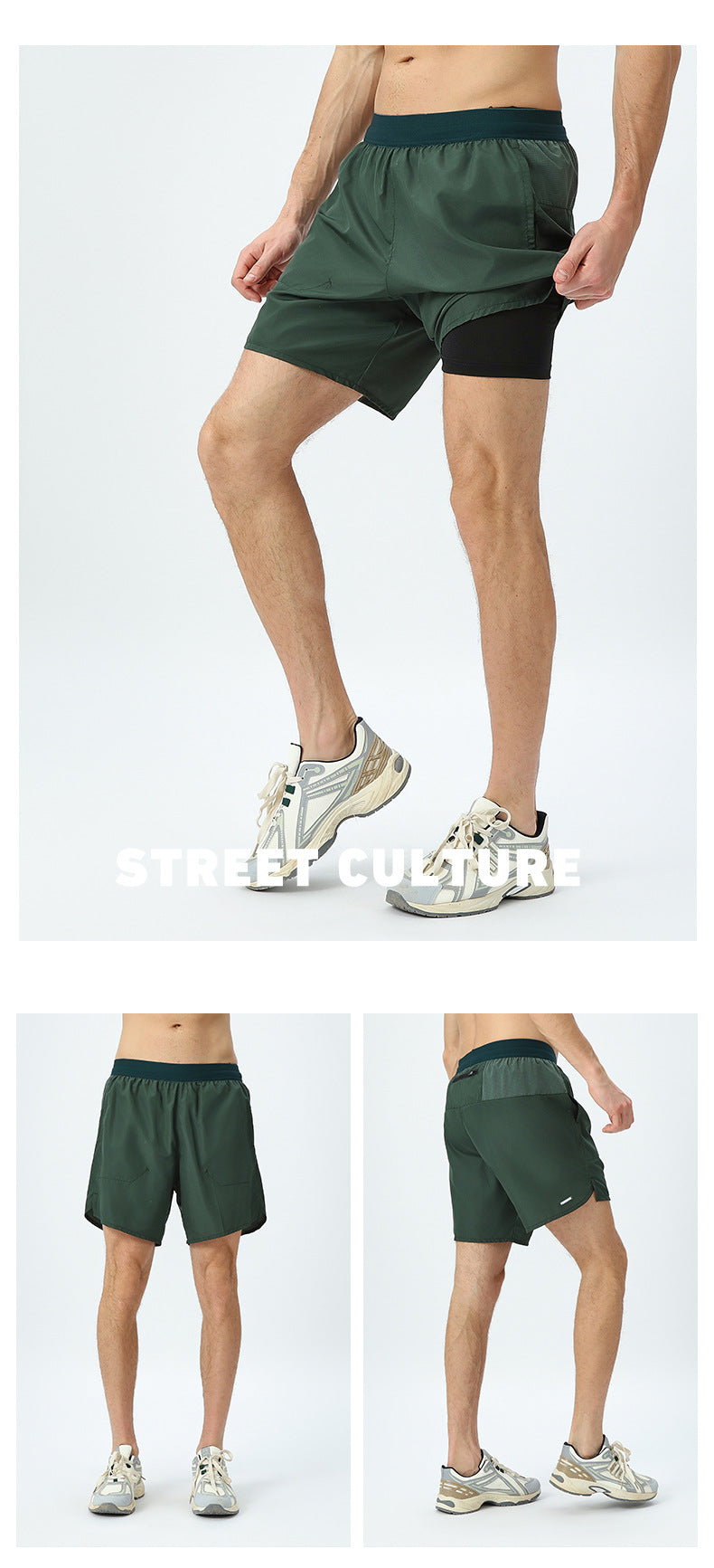 Mens Running 100%Polyester Shorts P-5902