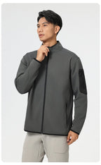 Mens Sports Fitness 96%Polyester 4%Spandex Jacket P-61172 print logo 24