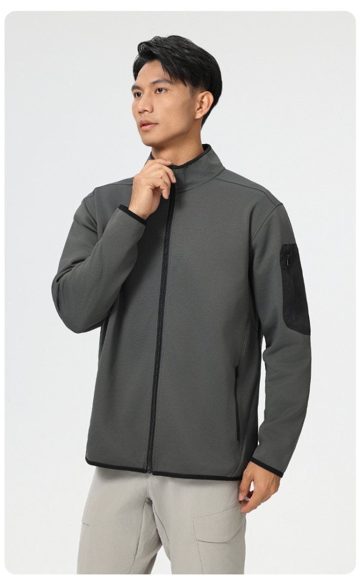 Mens Sports Fitness 96%Polyester 4%Spandex Jacket P-61172 print logo 24