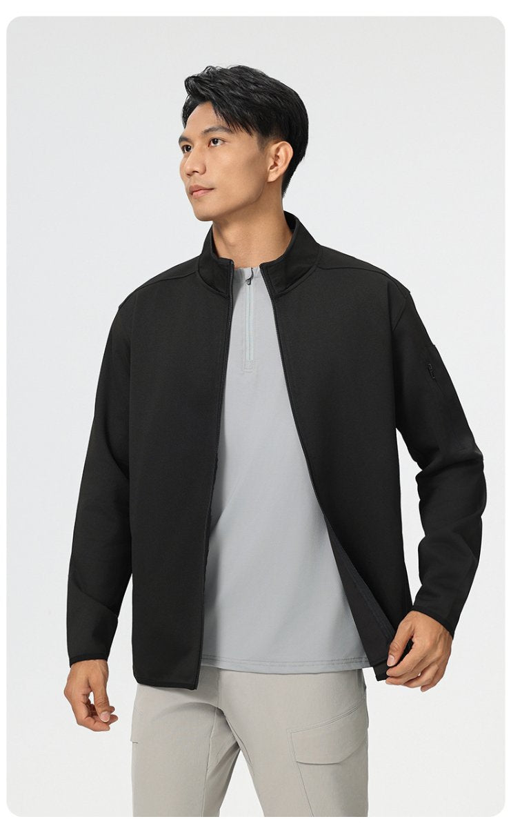 Mens Sports Fitness 96%Polyester 4%Spandex Jacket P-61172 print logo 20