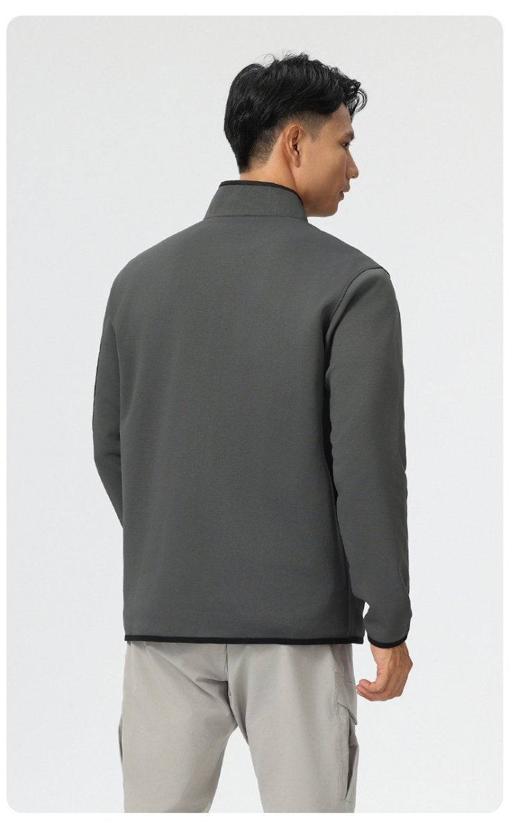 Mens Sports Fitness 96%Polyester 4%Spandex Jacket P-61172 print logo 25