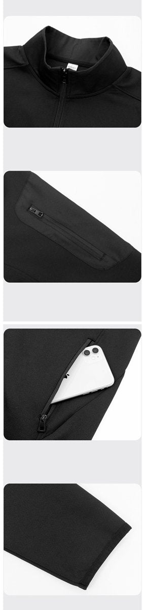 Mens Sports Fitness 96%Polyester 4%Spandex Jacket P-61172 print logo 26