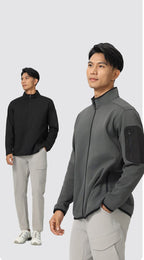Mens Sports Fitness 96%Polyester 4%Spandex Jacket P-61172 print logo 15