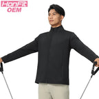 Mens Sports Workout 92%Polyester 8%Spandex Jacket P-61173 print logo 9