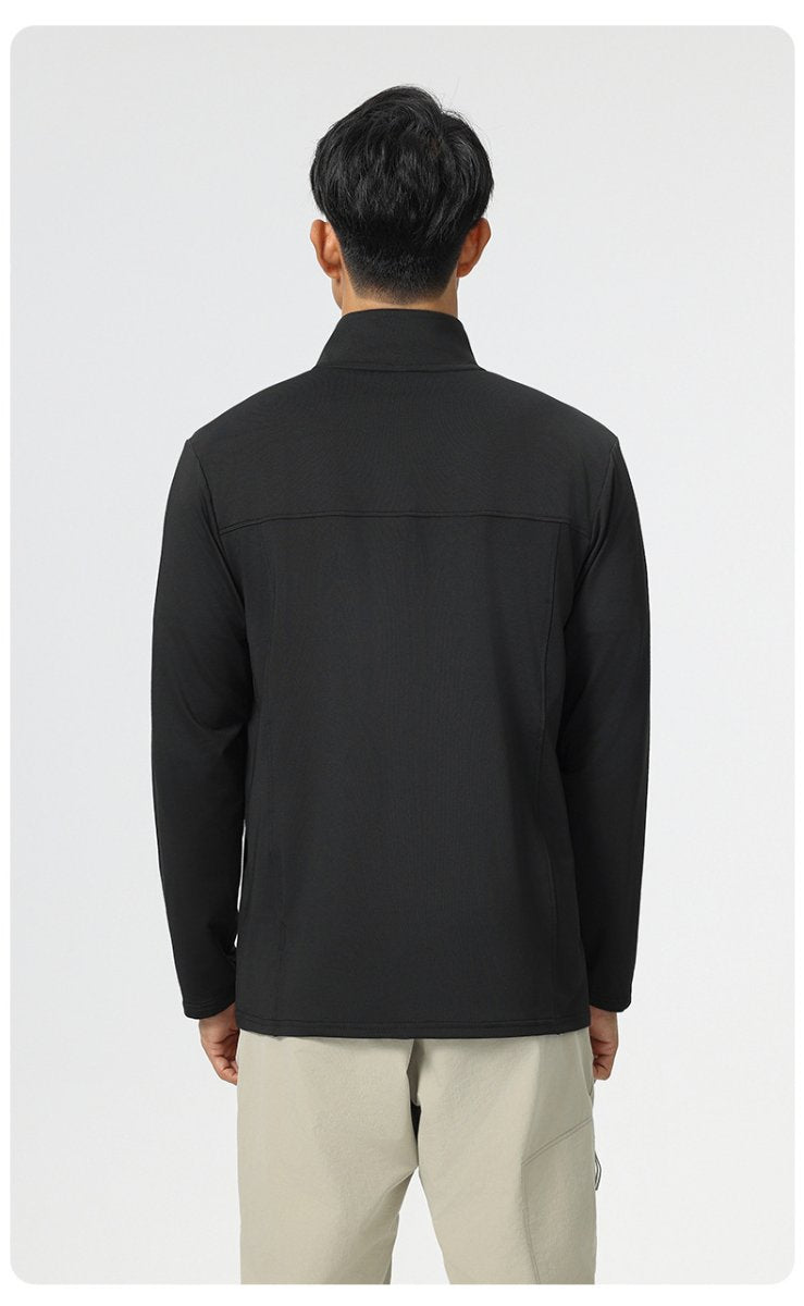 Mens Sports Workout 92%Polyester 8%Spandex Jacket P-61173 print logo 18