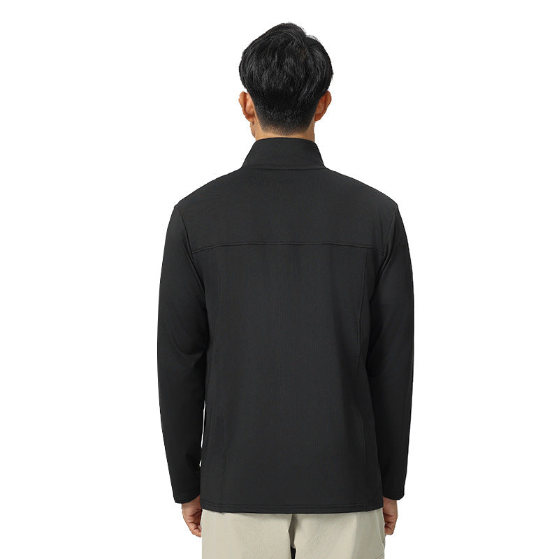 Mens Sports Workout 92%Polyester 8%Spandex Jacket P-61173 print logo 10