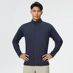 Mens Sports Workout 92%Polyester 8%Spandex Jacket P-61173 print logo 4