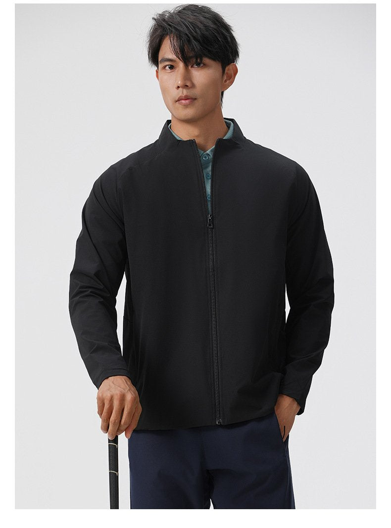 Mens Sports Training 88%Nylon 12%Spandex Jacket P-61175 print logo 28
