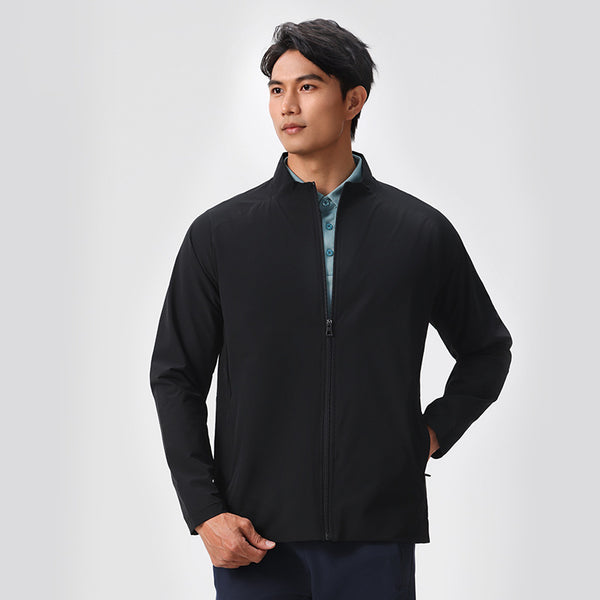 Mens Sports Training 88%Nylon 12%Spandex Jacket P-61175 print logo 1