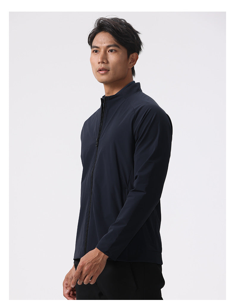 Mens Sports Training 88%Nylon 12%Spandex Jacket P-61175 print logo 30