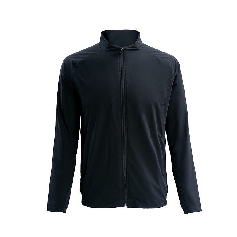 Mens Sports Training 88%Nylon 12%Spandex Jacket P-61175 print logo 3