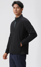 Mens Sports Training 88%Nylon 12%Spandex Jacket P-61175 print logo 7