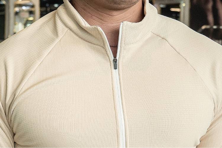 Mens Athletic Training 91% polyester 9%spandex Quarter Zip Shirt P143 print logo 14