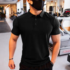 Mens Gym Workout 90% Polyester 10% Spandex Polo Shirt P34 print logo 11