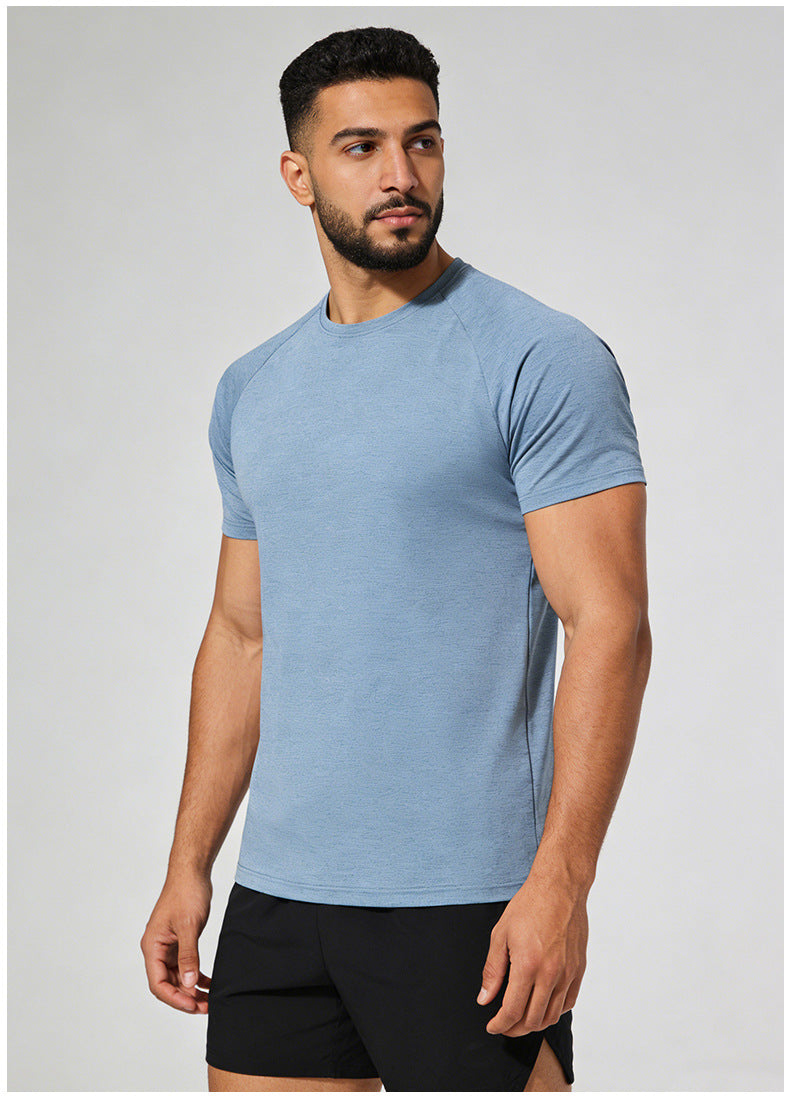 Men's Short Sleeve T-Shirt Casual Tee Gym Shirt PF-61216