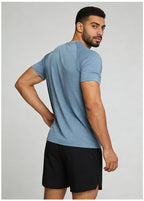 Men's Short Sleeve T-Shirt Casual Tee Gym Shirt PF-61216