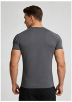 Men's Short Sleeve T-Shirt Casual Tee Gym Shirt PF-61225