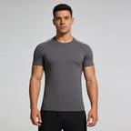 Men's Short Sleeve T-Shirt Casual Tee Gym Shirt PF-61225