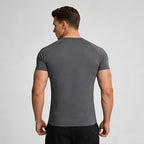 Men's Short Sleeve T-Shirt Casual Tee Gym Shirt PF-61225
