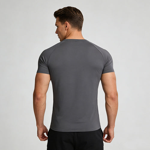 Men's Short Sleeve T-Shirt Casual Tee Gym Shirt PF-61225