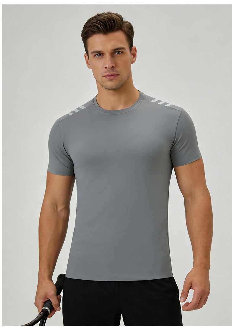 Men's Short Sleeve T-Shirt Casual Tee Gym Shirt PF-61230