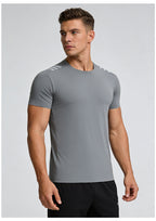 Men's Short Sleeve T-Shirt Casual Tee Gym Shirt PF-61230
