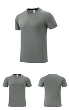 Men's Short Sleeve T-Shirt Casual Tee Gym Shirt PF-61230