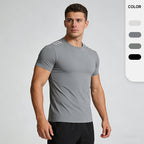 Men's Short Sleeve T-Shirt Casual Tee Gym Shirt PF-61230