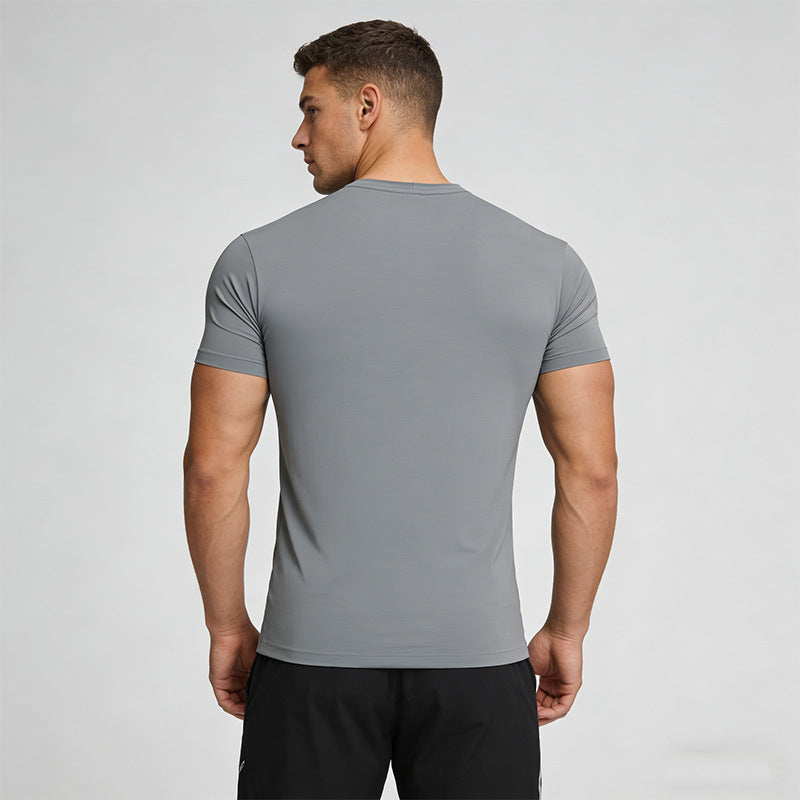 Men's Short Sleeve T-Shirt Casual Tee Gym Shirt PF-61230