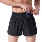 Mens Gym Training 88% polyester 12% spandex Shorts PF-62219c print logo 10