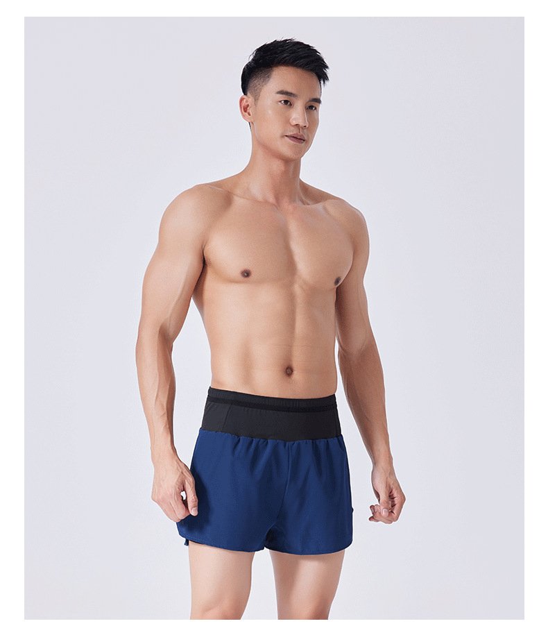 Mens Gym Training 88% polyester 12% spandex Shorts PF-62219c print logo 22