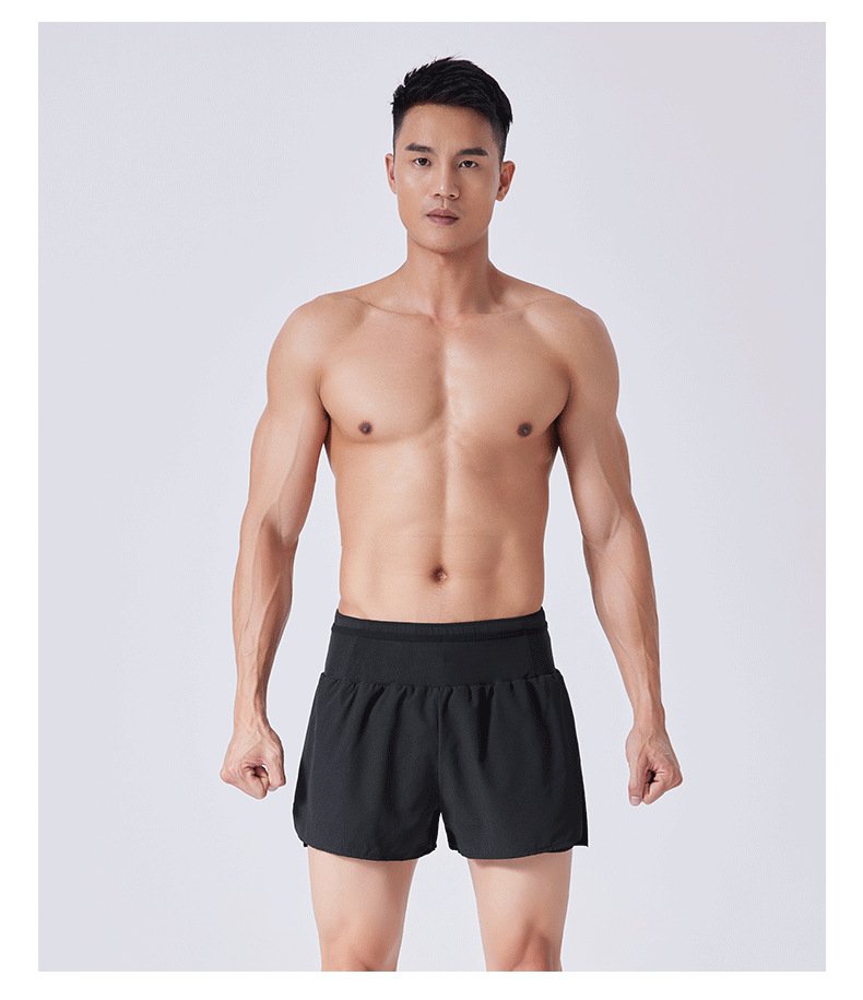 Mens Gym Training 88% polyester 12% spandex Shorts PF-62219c print logo 24