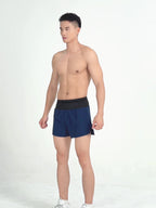 Mens Gym Training 88% polyester 12% spandex Shorts PF-62219c print logo 4