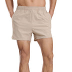 Mens Sports Fitness 95% polyester 5% spandex Shorts PF-62223 print logo 2