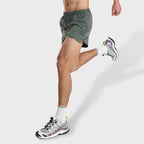 Mens Sports Fitness 95% polyester 5% spandex Shorts PF-62223 print logo 6