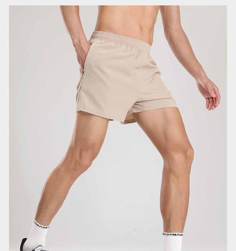 Mens Sports Fitness 95% polyester 5% spandex Shorts PF-62223 print logo 43