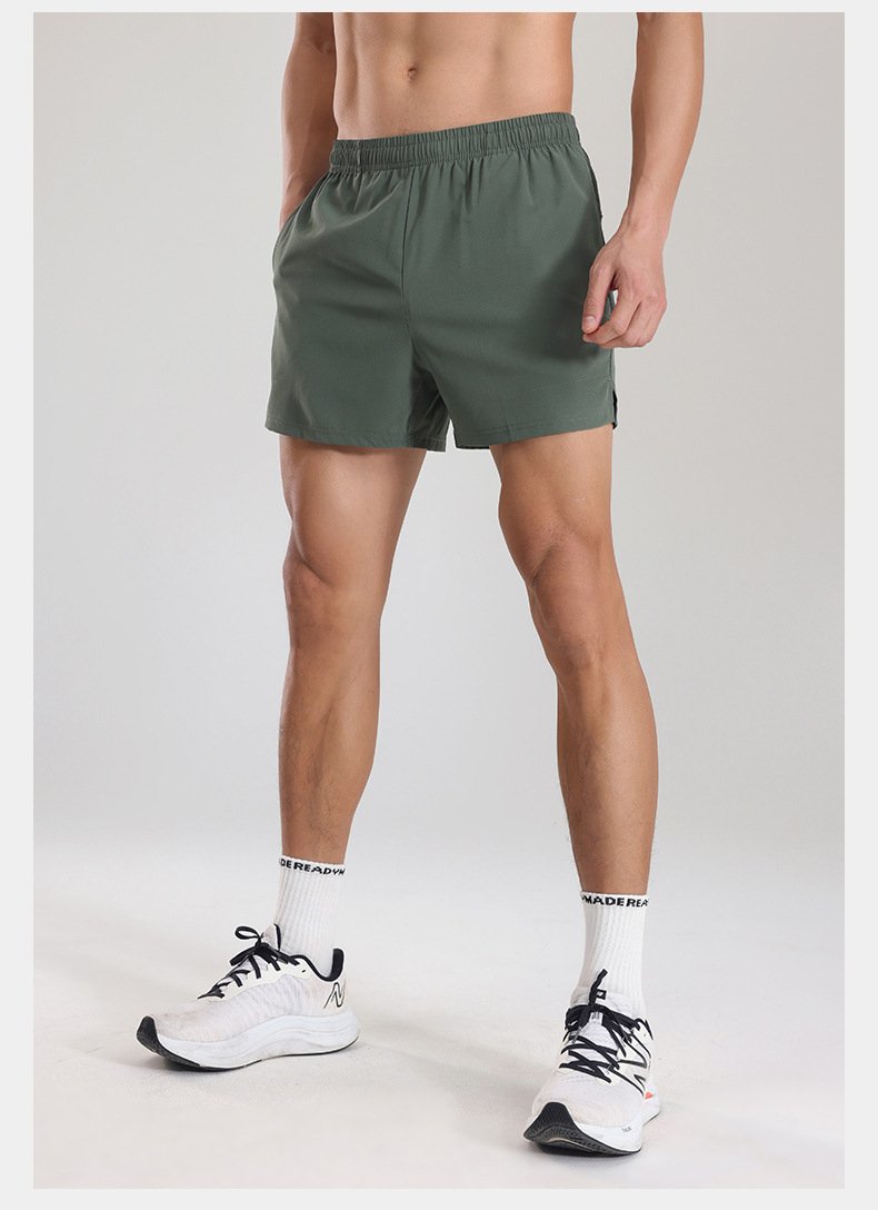 Mens Sports Fitness 95% polyester 5% spandex Shorts PF-62223 print logo 23