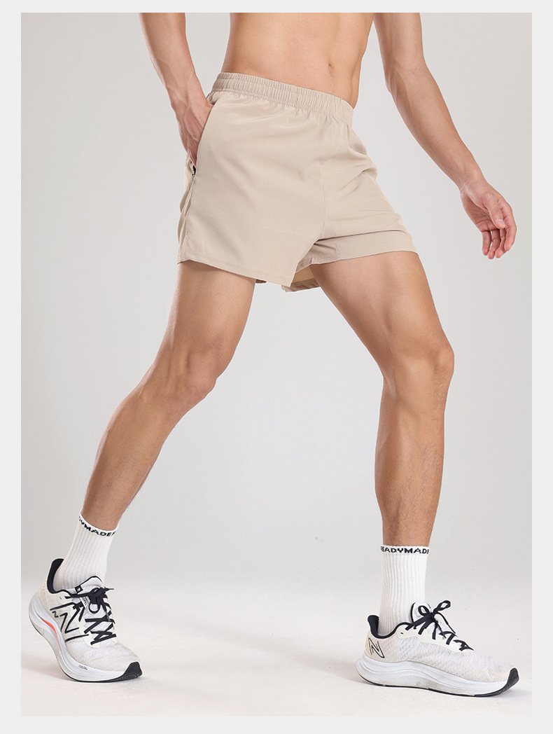 Mens Sports Fitness 95% polyester 5% spandex Shorts PF-62223 print logo 44