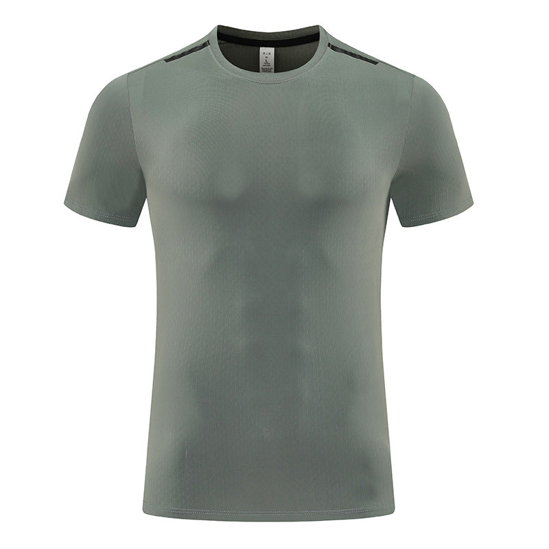 Men's Short Sleeve T-Shirt Casual Tee Gym Shirt PF-MT25115