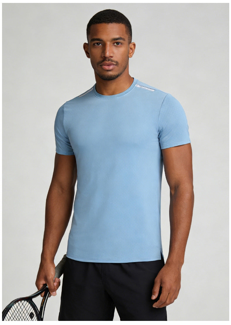 Men's Short Sleeve T-Shirt Casual Tee Gym Shirt PF-MT25115