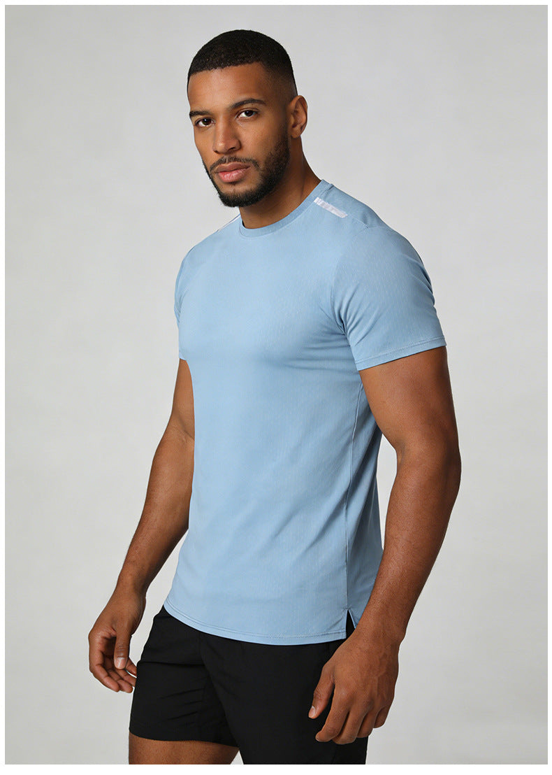 Men's Short Sleeve T-Shirt Casual Tee Gym Shirt PF-MT25115