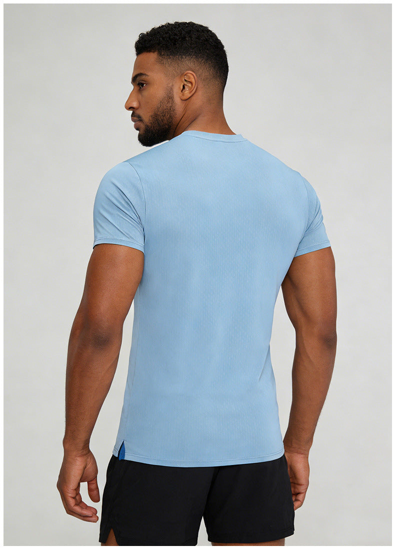 Men's Short Sleeve T-Shirt Casual Tee Gym Shirt PF-MT25115